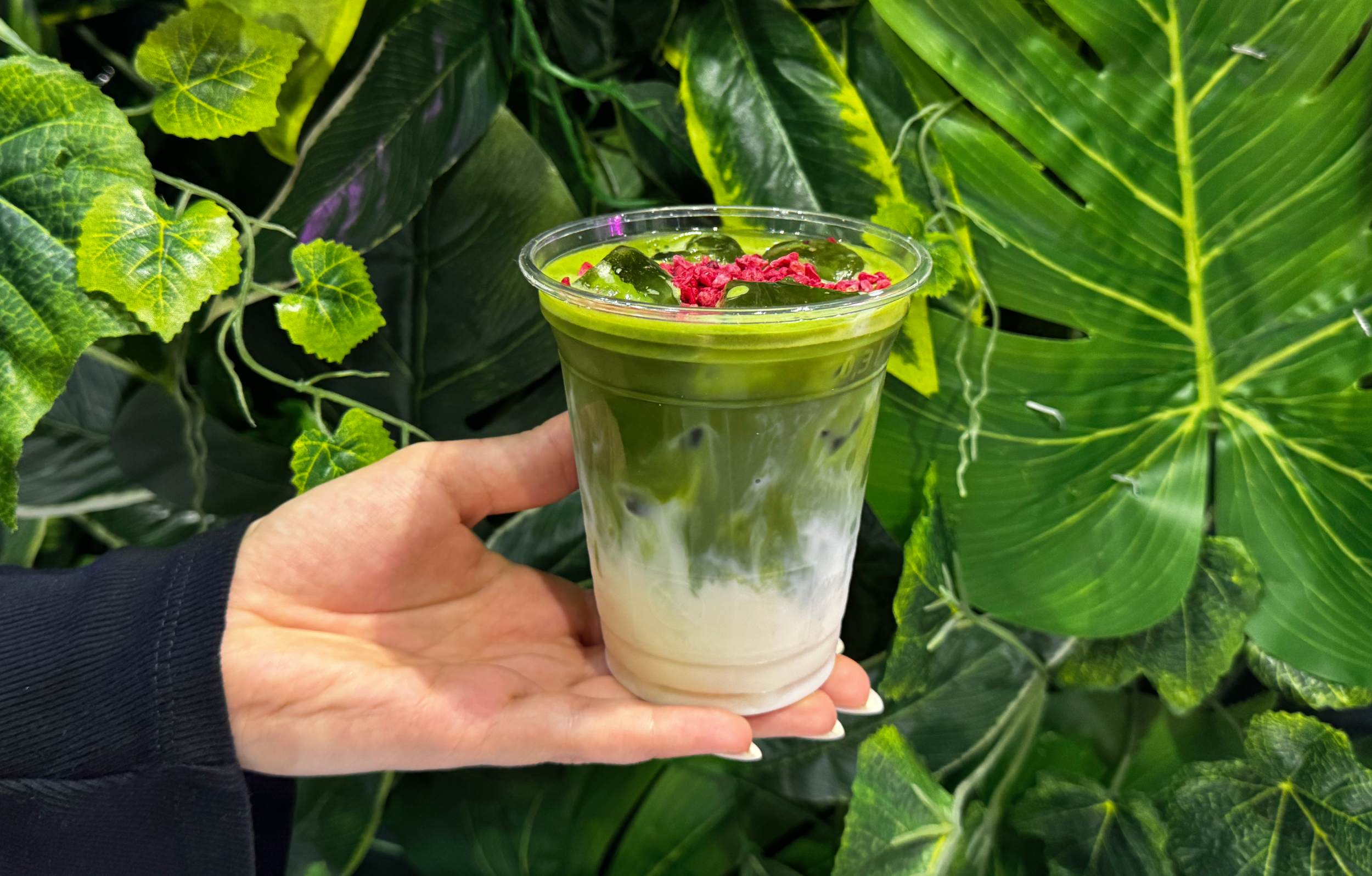 Matcha serwowana na mobilnym stoisku Pyszny Event